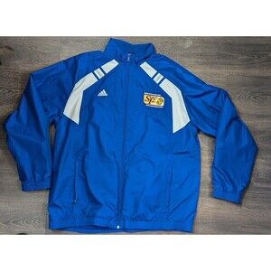 Adidas Track Jacket USMC Blue Full Zip  Men's Size Large (352)